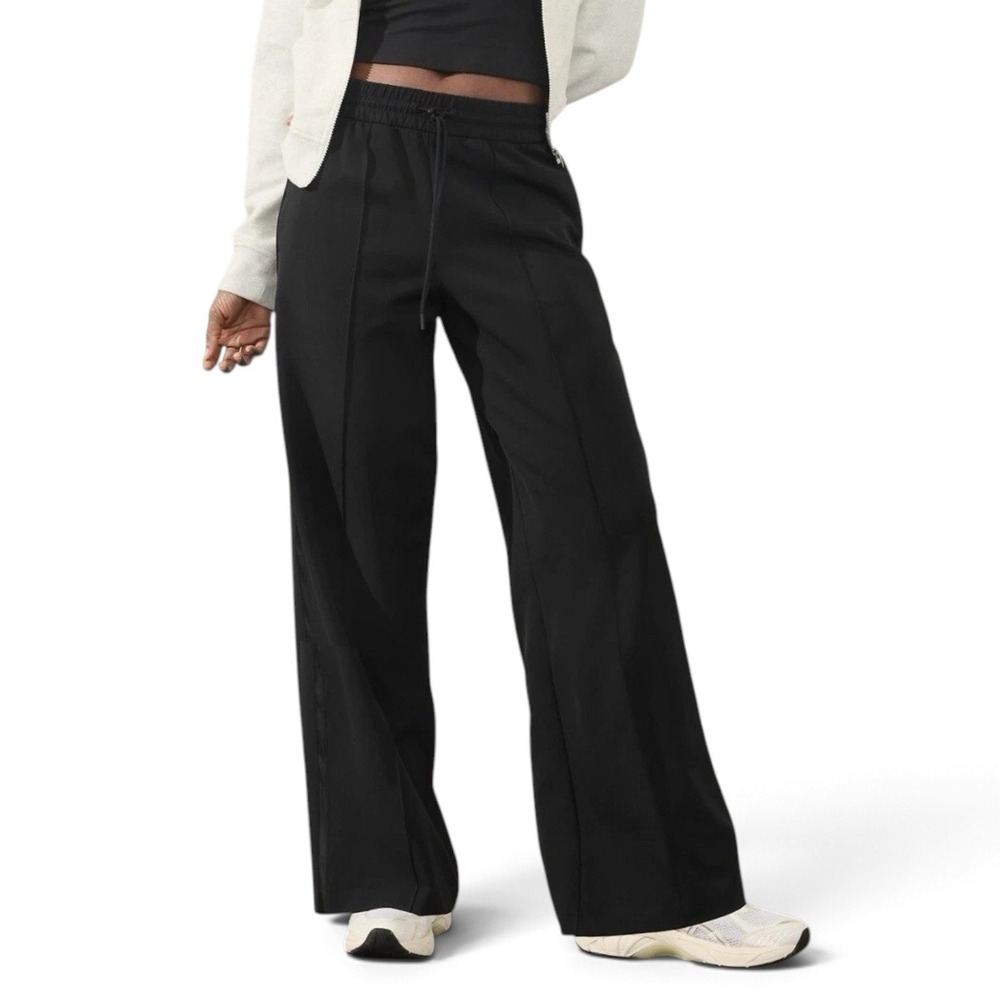 Athleta Endeavor High Rise Relaxed Pant Womens XXS Black Side Stripe Stretch